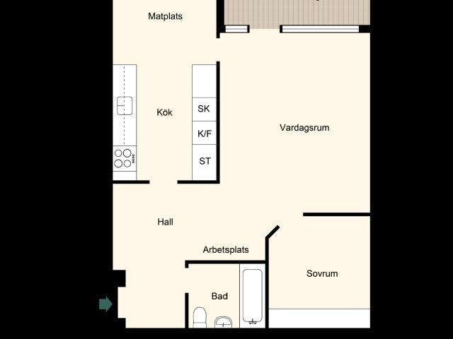 Bostadsrätt till salu i Solna, Stockholm