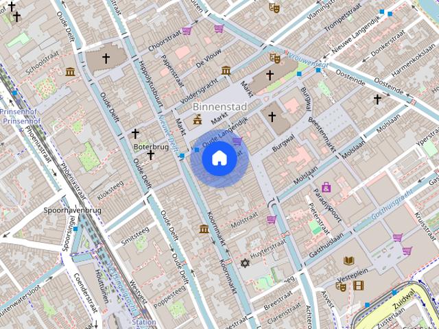 Appartement te huur in Binnenstad, Delft