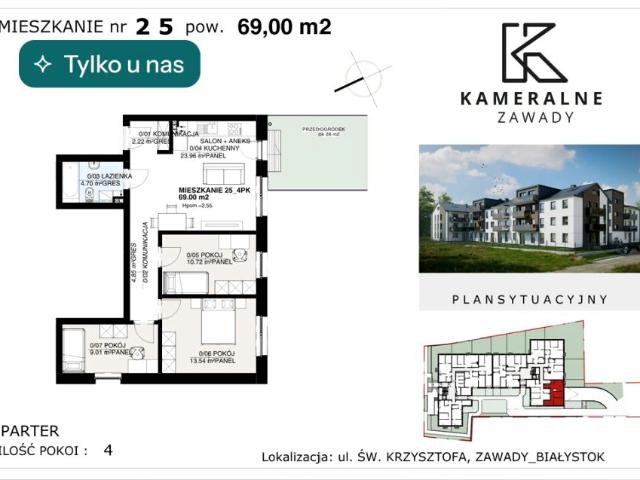 Mieszkanie na sprzedaż w Białystok, Podlaskie