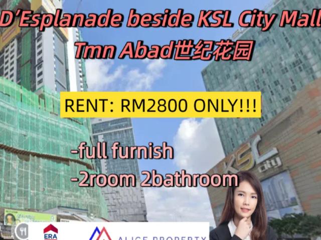 Apartment for rent in Johore Bahru, Johor