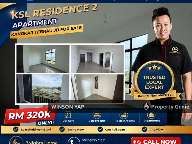 Apartment for sale in Tebrau, Johor
