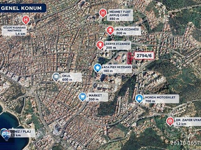 Türkmen Mahallesi, Kuşadası içerisinde satılık Arsa