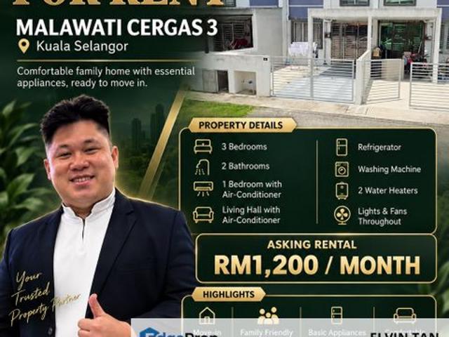 House for rent in Kuala Selangor, Selangor