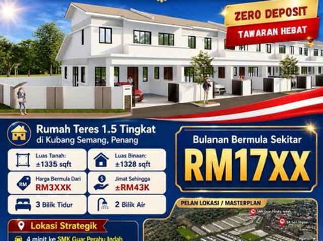 House for sale in Wellesley, Penang
