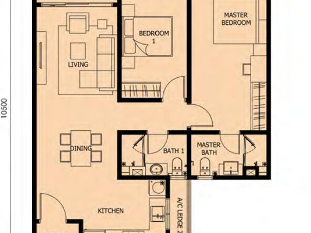 Apartment for rent in Country Heights Damansara, Kuala Lumpur
