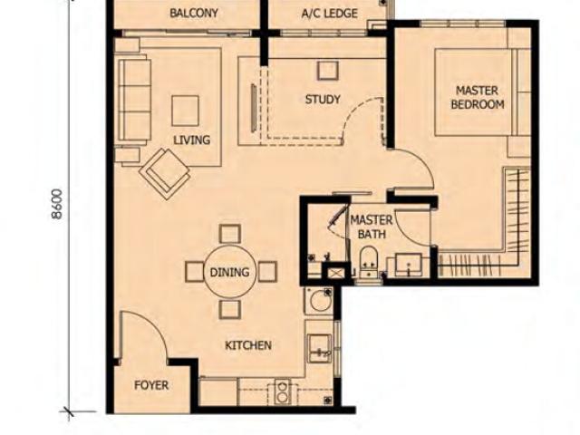 Serviced Residence for rent in Country Heights Damansara, Kuala Lumpur