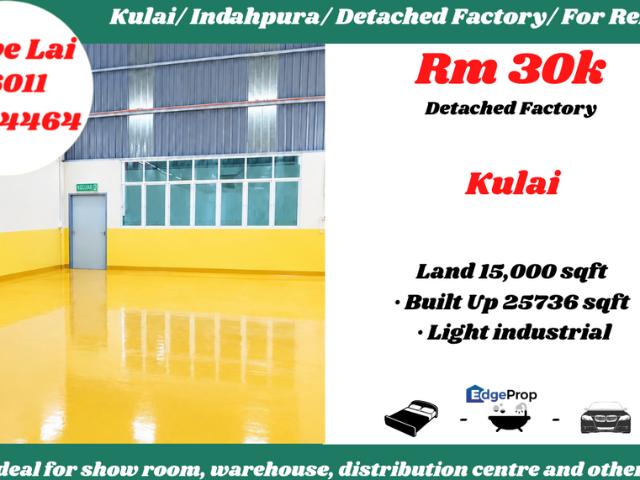 Warehouse for rent in Kulai, Johor