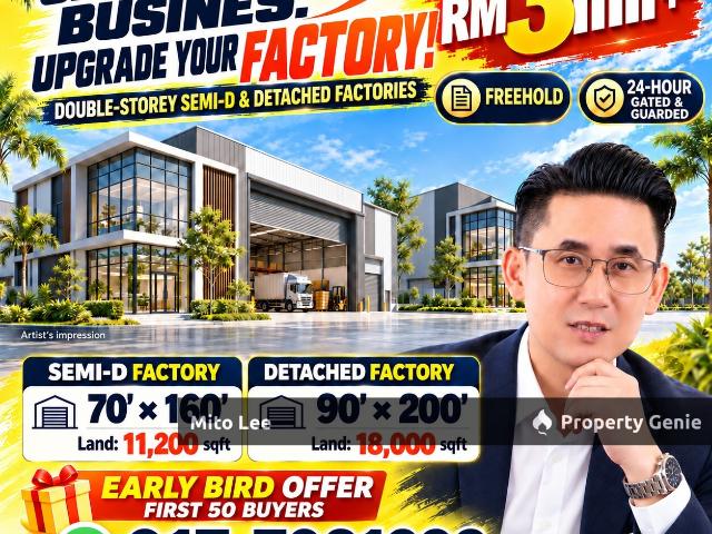 Warehouse for sale in FELDA Inas, Kulai