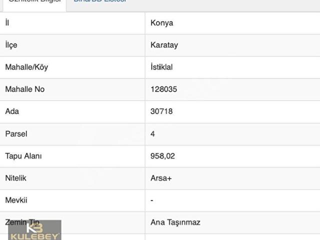 Karatay, Konya içerisinde satılık Arsa