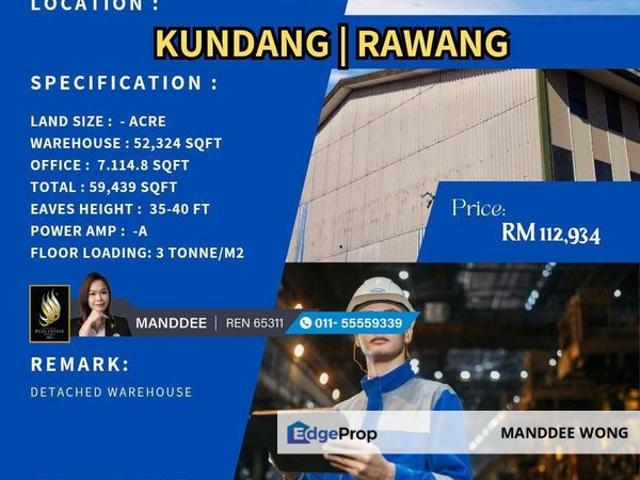 Warehouse for rent in Selayang, Selangor