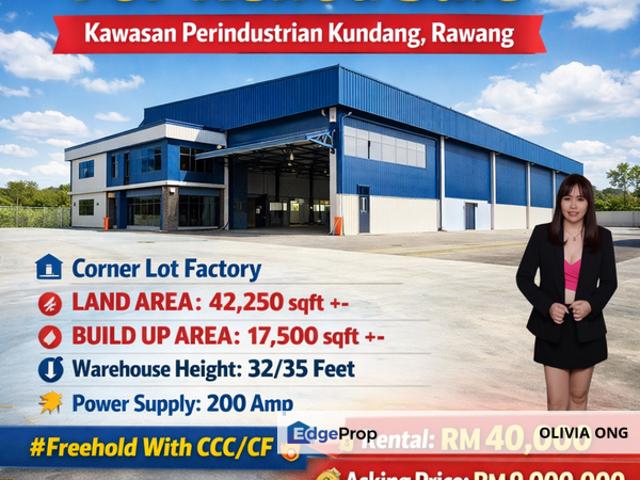 Warehouse for sale in Selayang, Selangor