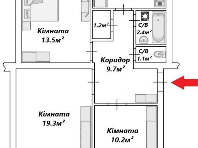Квартира продажа в Великой Александровке, Винницкой области