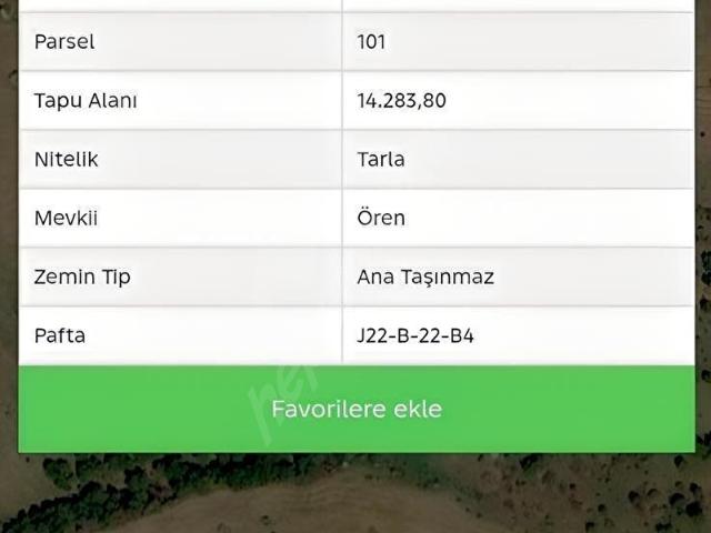 Uzunçam, Emet içerisinde satılık Arsa