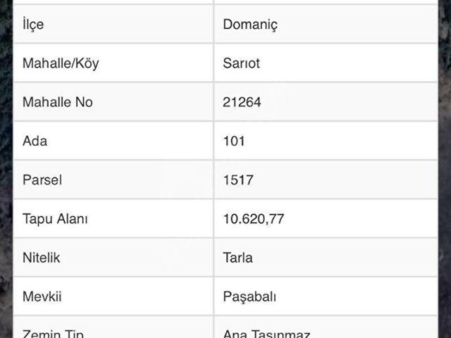 Domaniç, Kütahya içerisinde satılık Arsa