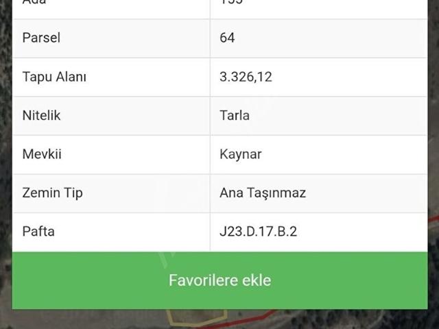 Gediz, Kütahya içerisinde satılık Arsa