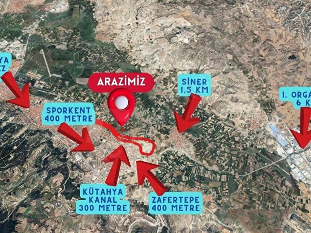 Siner, Kütahya Merkez içerisinde satılık Arsa