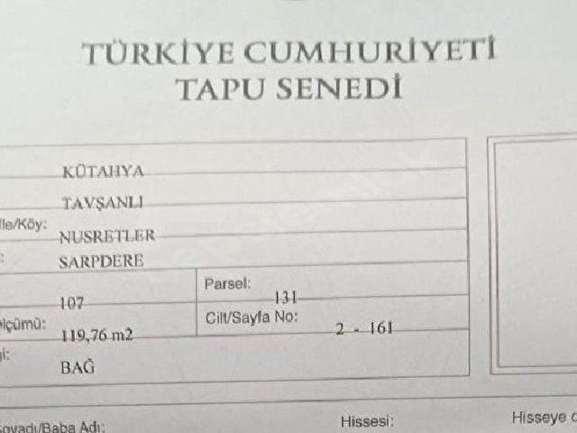 Tavşanli, Kütahya içerisinde satılık Arsa