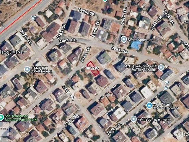 Kepez, Antalya içerisinde satılık Arsa