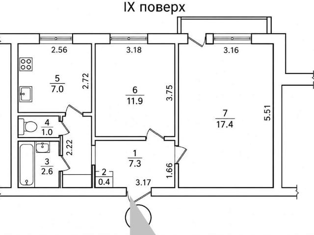 Квартира продажа в Північний, Рівне