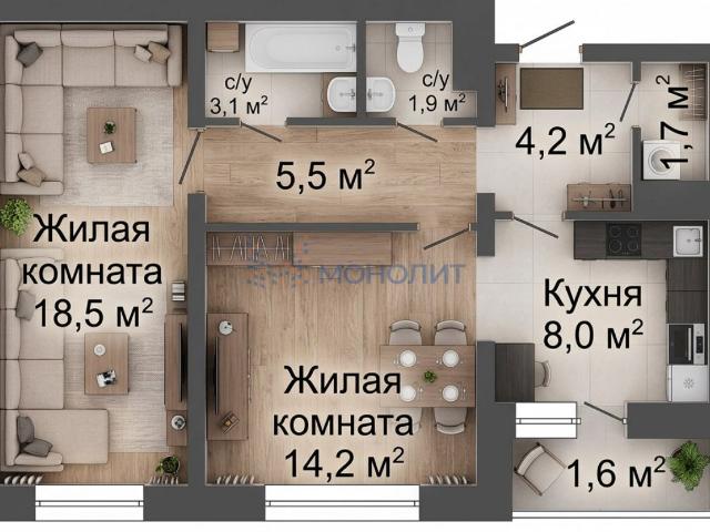 Квартира продажа в Горький, Тыва Республика