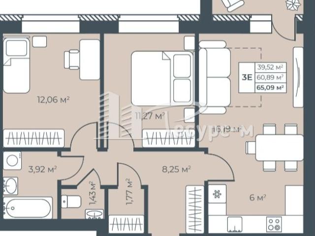 Квартира продажа в Выкса, Тыва Республика