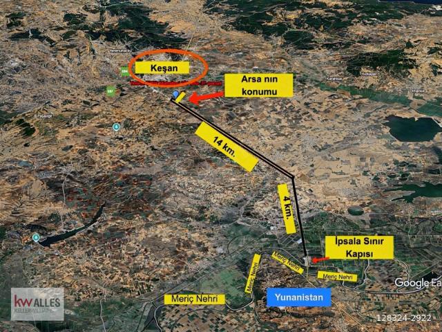 Yeniceçiftlik Köyü, Keşan içerisinde satılık Arsa