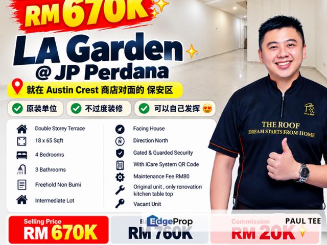 House for sale in Taman JP Perdana, Johor Bahru
