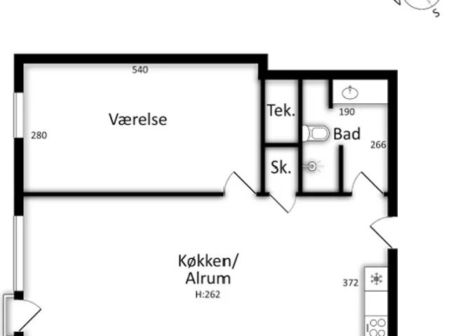 Lejlighed til leje i Bispebjerg, København