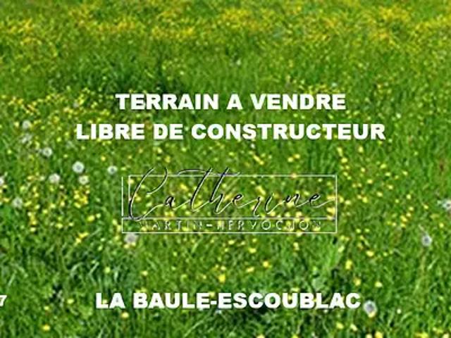 Terrain vente à Saint-Nazaire, La Baule-escoublac