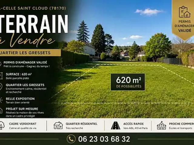 Terrain vente à Versailles, La Celle-saint-cloud