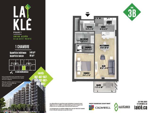 Apartment for rent in Québec, Quebec