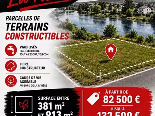 Terrain vente à Grenoble, La Rivière