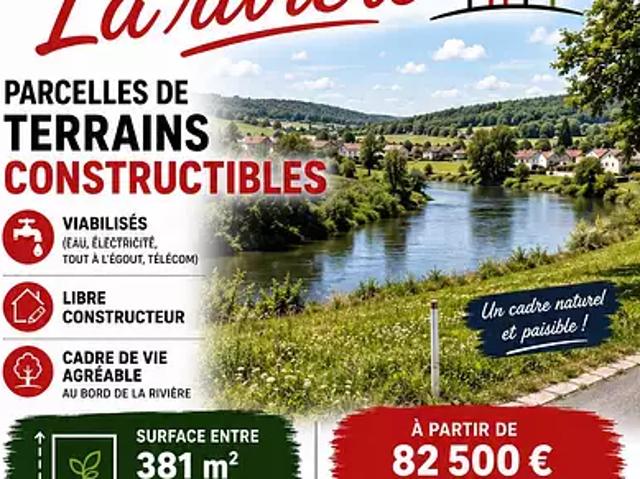 Terrain vente à Grenoble, La Rivière