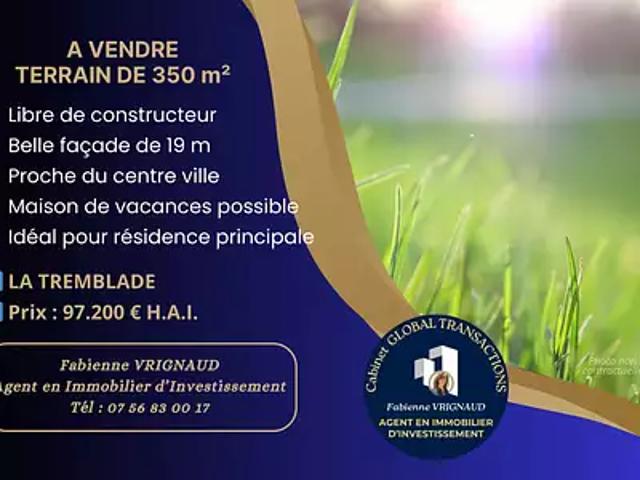 Terrain vente à Rochefort, La Tremblade