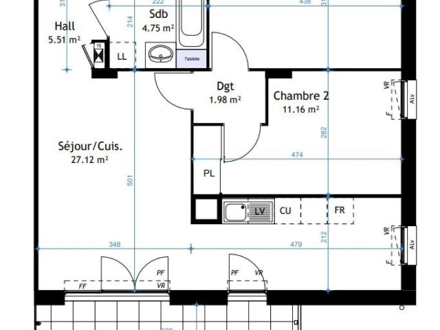 Appartement vente à La Verpillière, Isère