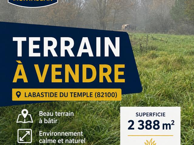 Terrain vente à Castelsarrasin, Labastide-du-temple