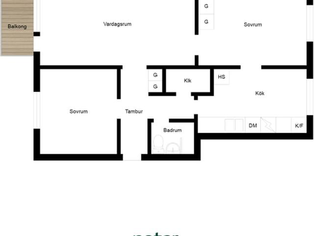 Lägenhet till salu i Lund, Skåne