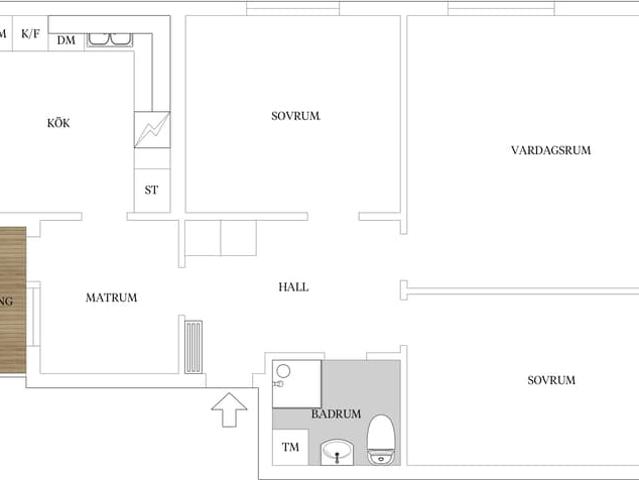 Lägenhet till salu i Växjö, Kronoberg