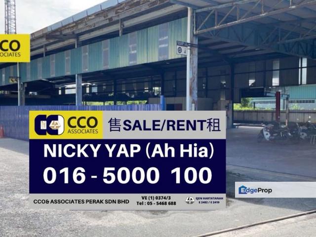 Warehouse for rent in Perak, Tanjong Ipoh
