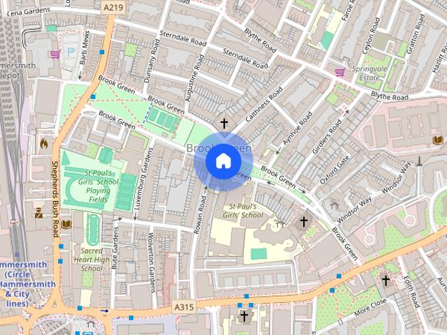 Apartment for rent in Brook Green, Greater London