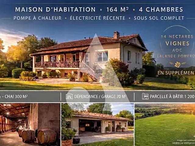 Maison vente à Libourne, Lalande-de-pomerol