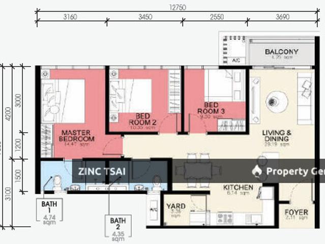 Apartment for rent in Taman Pelangi Jaya, Kampung Padang Balang