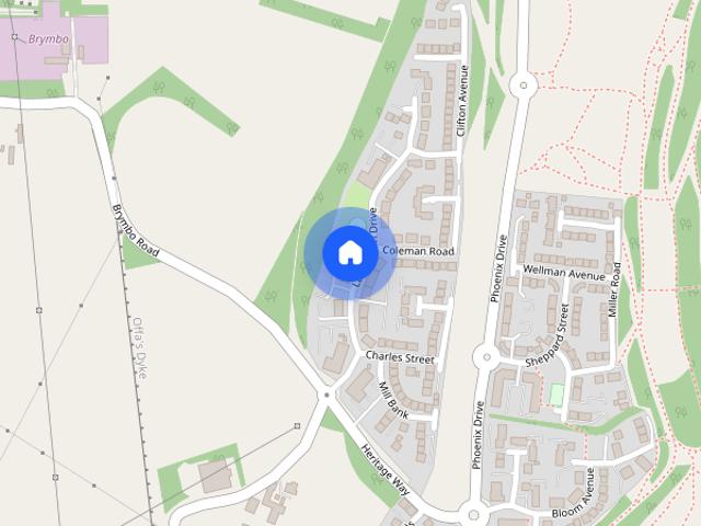 Apartment for rent in Brymbo, Tanyfron