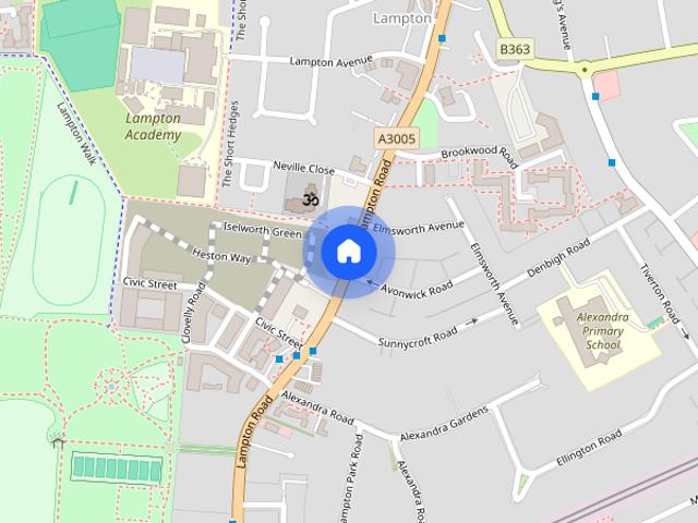 Apartment for rent in Lampton, Greater London