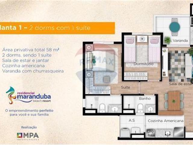 Apartamento venda em Região Imediata de Caraguatatuba-Ubatuba-São Sebastião, Região Metropolitana do Vale do Paraíba e Litoral Norte