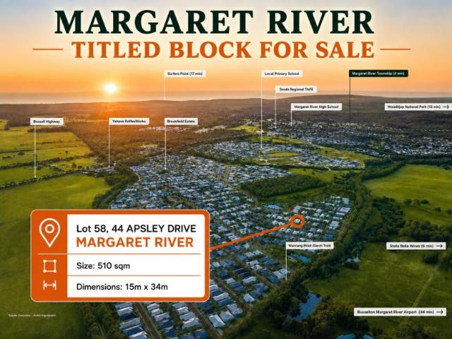 Land for sale in Margaret River, Western Australia