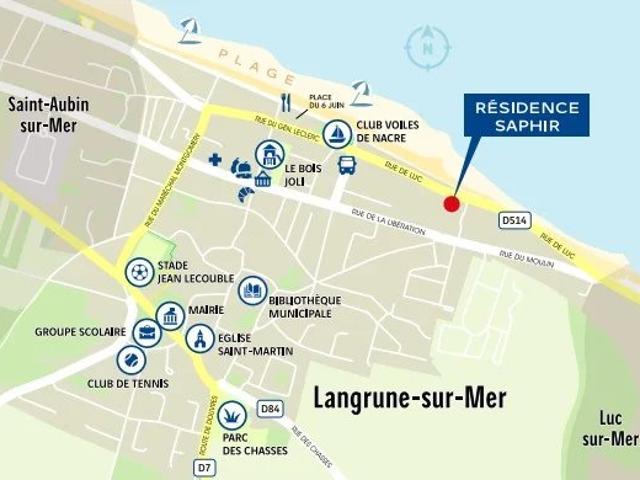 Appartement vente à Caen, Langrune-sur-mer