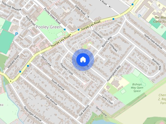 House for rent in Pooley Green, Row Town