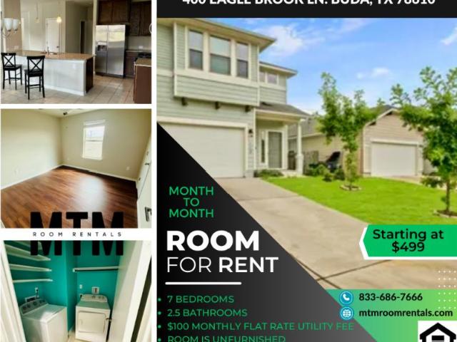 Room for rent in Hays, Texas