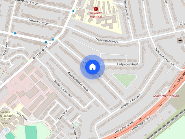 House for rent in Tolworth, Greater London